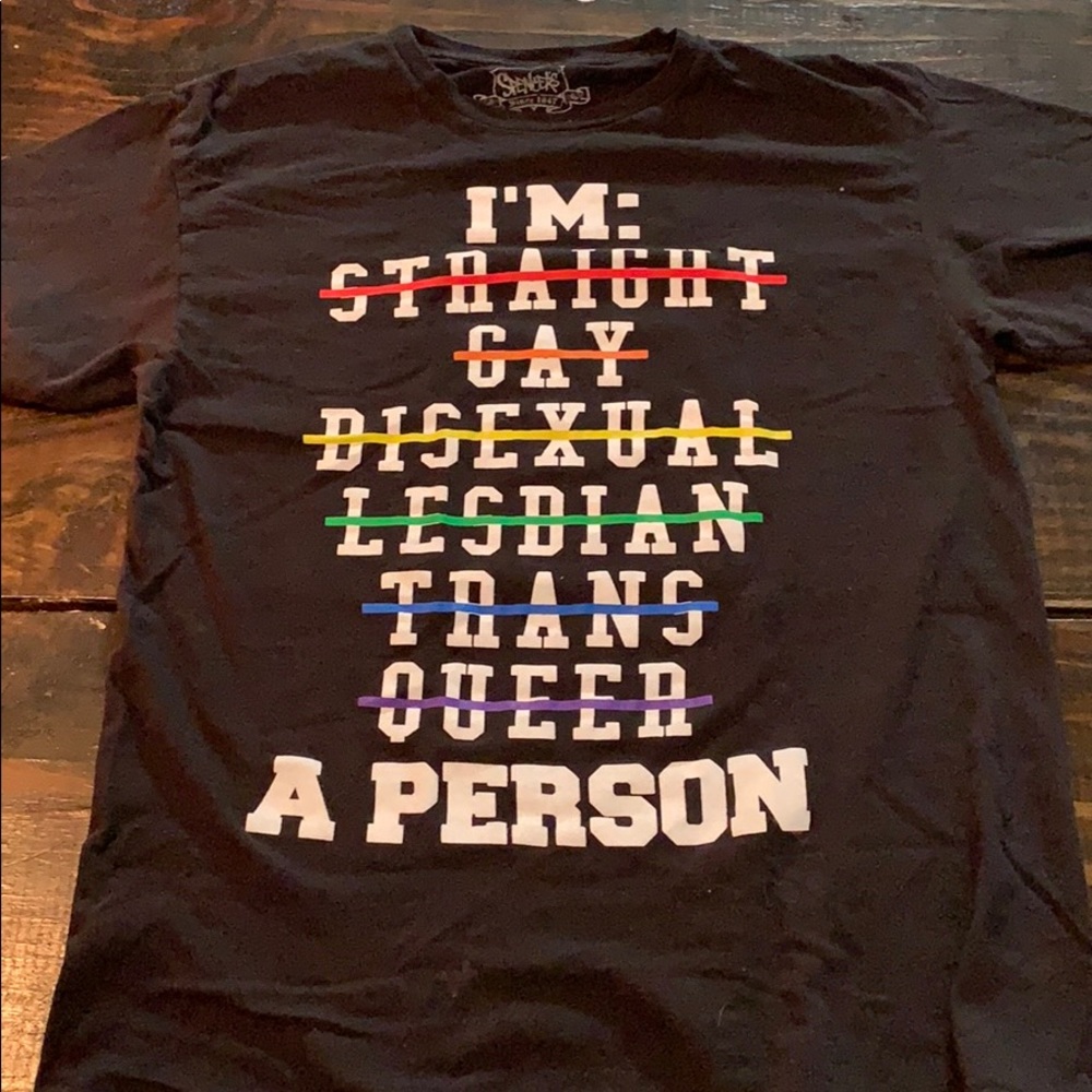 Spencer’s LGBT shirt